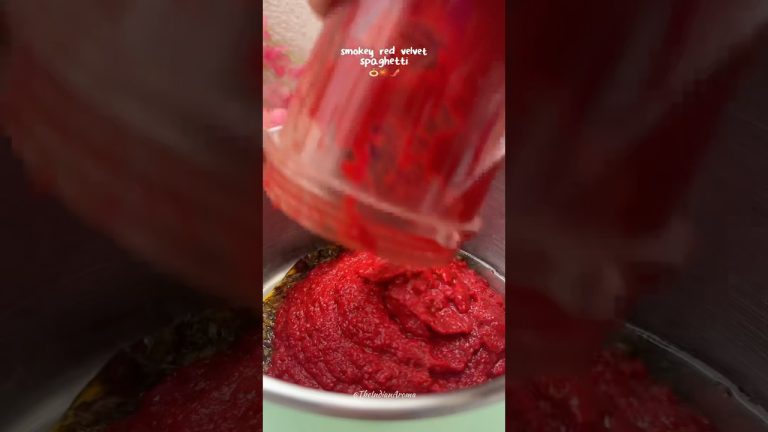 Smokey Red Velvet Spaghetti #shorts #youtubeshorts #shortsfeed