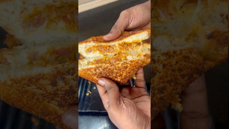 💢💥 Super and tasty Masala Cheese Sandwich 😋| Yummy and tasty 😋😋 #reels #shorts #sandwich