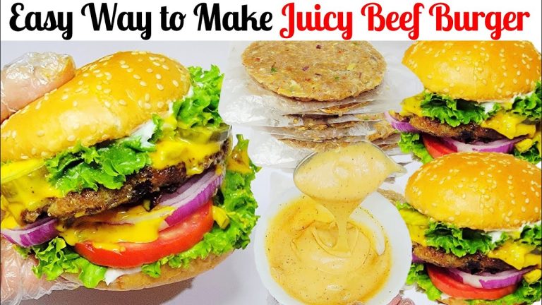 Smash Burger Recipe | Make and Freeze | How to Make Beef Burger | Beef Patty | Smash Burger