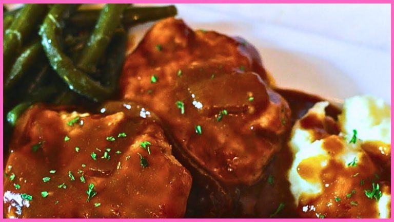 Classic SALISBURY STEAK RECIPE | Green Beans + Mashed Potatoes | MEAL PREP for My FAMILY
