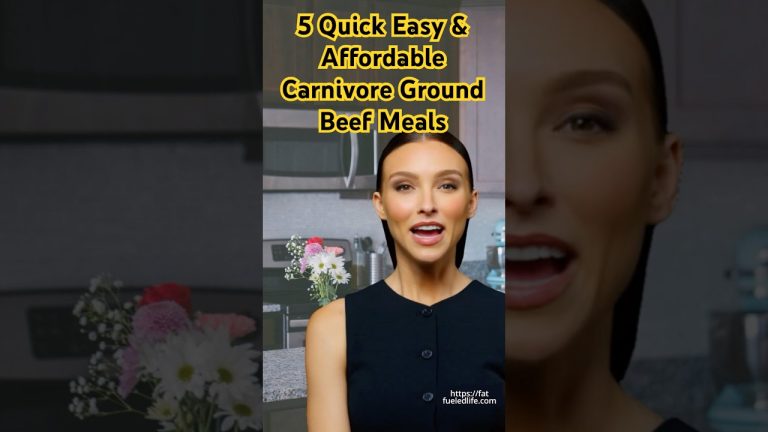 5 Quick Easy Affordable Carnivore Ground Beef Recipes