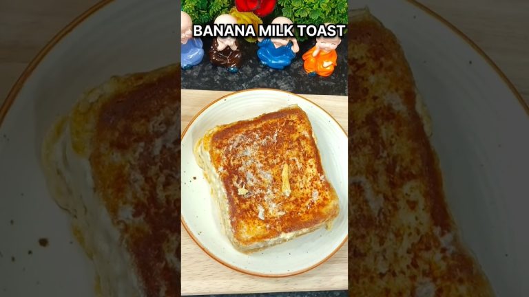 Banana Milk Toast Recipe 😍🤩#shorts #recipe #toast #bread #banana #milk #trending #viral #shortvideo