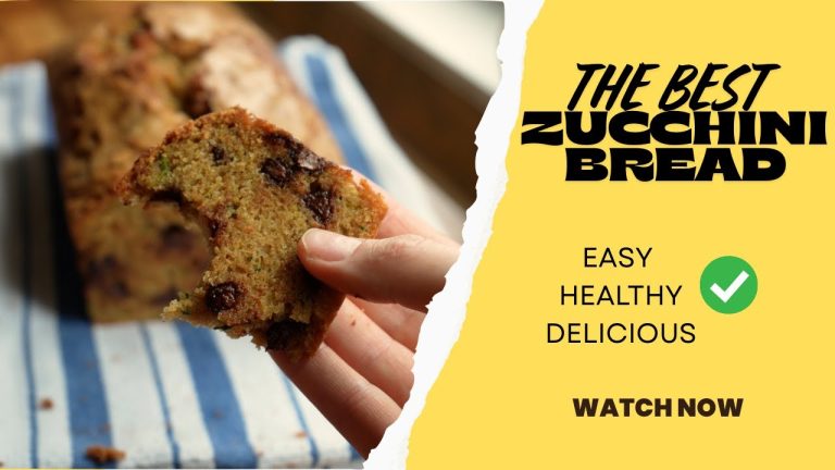 The Best Zucchini Bread ✨ Easy, delicious, and healthy how-to recipe! #baking #fullrecipe
