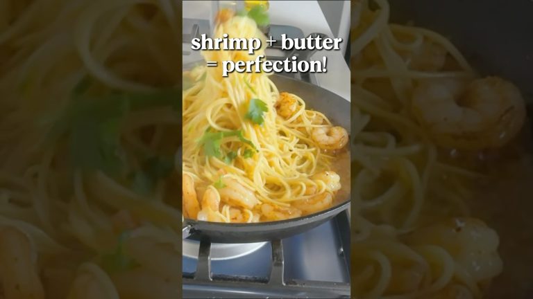 🍤Shrimp. Garlic. Butter.This scampi comes together fast and tastes like a restaurant dish.