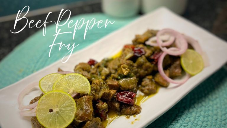 BEEF LOVERS Rejoice! Easy Pepper Fry Recipe?