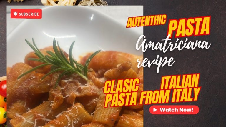 Authentic Italian Pasta Amatriciana Recipe | Classic Italian Pasta from Italy