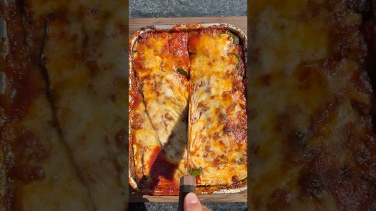 Zucchini and Eggplant Lasagna #shorts #healthyfood #lasagna