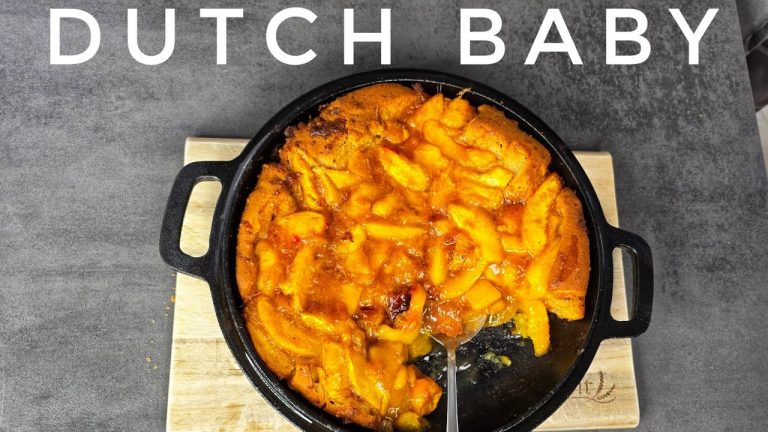 Easy Peach Cobbler Recipe 🍑 | Homemade Cast Iron Skillet Dessert