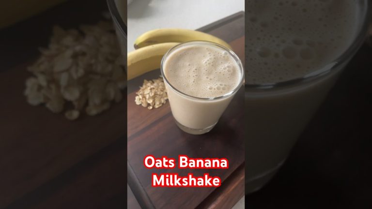 Oats banana milkshake #shorts #milkshake #oats #banana