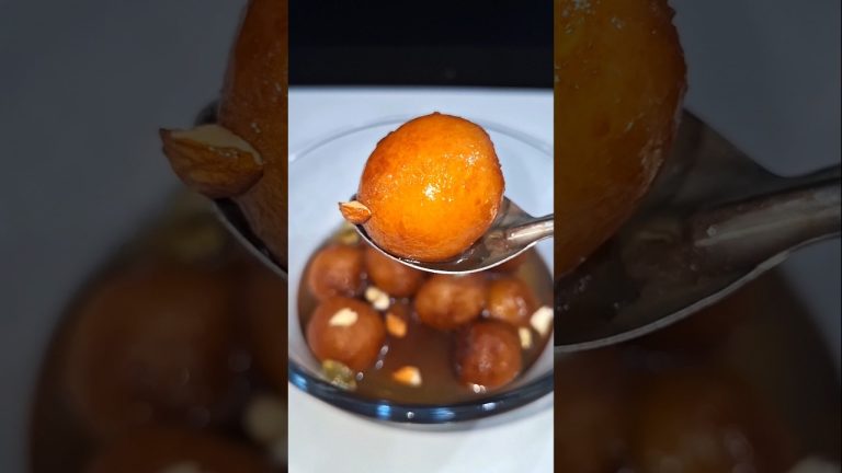 Easy Bread Gulab Jamun Make Home #shorts #asmrcooking #gulabjamun
