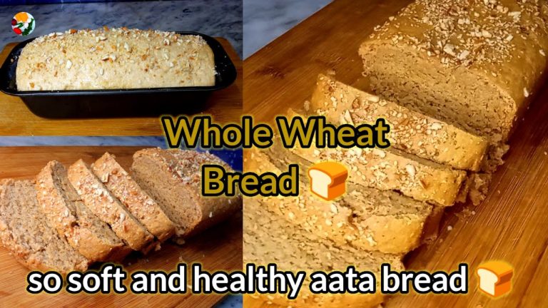 Whole Wheat Bread 🍞 | Soft and Healthy Aata Bread | How to make Whole Wheat Bread at home |