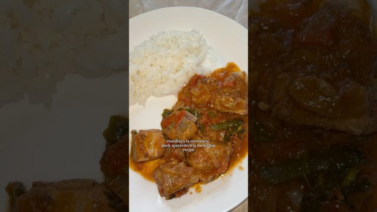 Estas Costillas a la Mexicana Están Brutales! 🔥🍖 #shorts #costillas