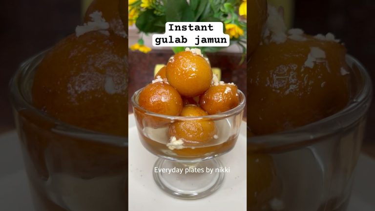 Instant gulab jamun with bread #gulbjamun #recipe #easyrecipe #sweet