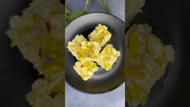 Kalakand Recipe | 5 Minute Sweet Recipe | Easy Kalakand Mithai | Indian Mithai Recipe #shorts #yt