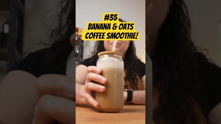 How to Make a Banana & Oats Coffee Smoothie – 101 Ways to Enjoy Coffee at Home #coffee