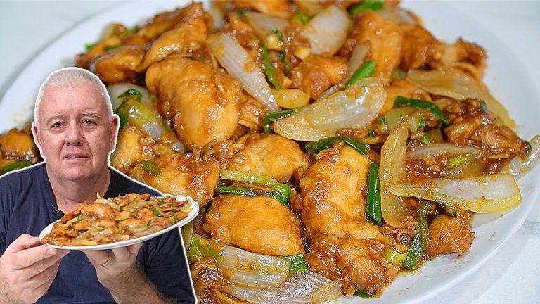 CHICKEN and ONIONS Stir fry