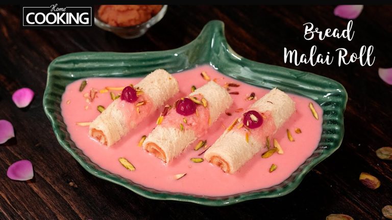 Bread Malai Roll | Rose Malai Roll | Instant Rabri Malai Roll | Dessert Recipe | Eid Special Recipes