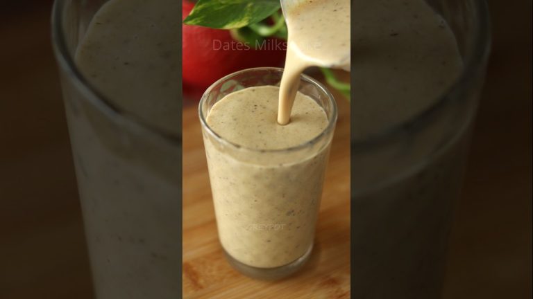 Healthy Dates Banana Milkshake Recipe | Naturally Sweet & Energizing