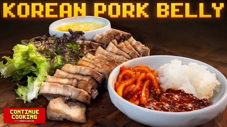 Bossam: Korea’s Pork Belly Feast (Wrap & Eat!)