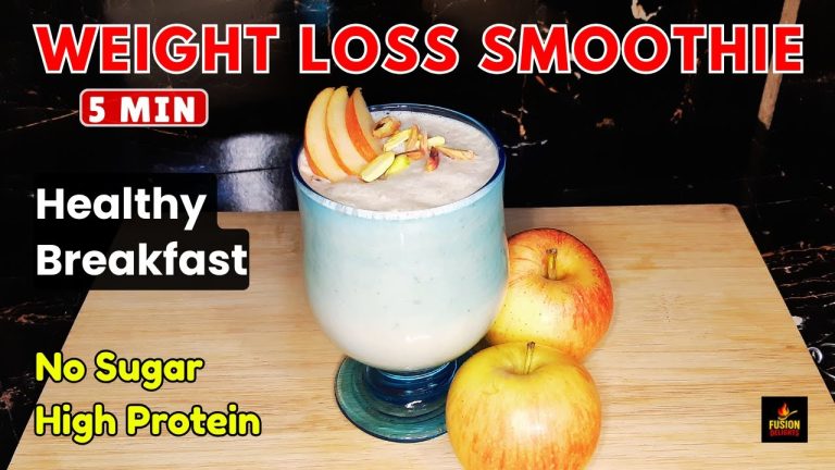 Apple Peanut Butter Smoothie | Weight Loss Drink By Fusion Delights | Healthy Breakfast Ideas