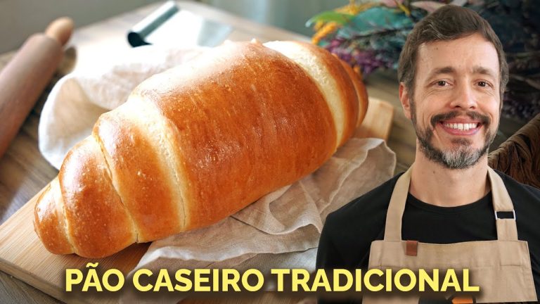 PÃO CASEIRO TRADICIONAL – A clássica receita do pão de miolo macio aberto no cilindro
