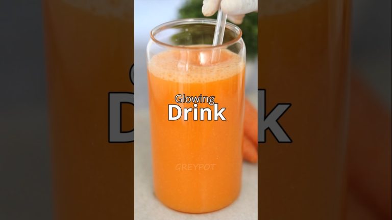 Skin Glowing Drink Carrot Orange Juice for Glowing Skin | Healthy & Refreshing Detox Drink