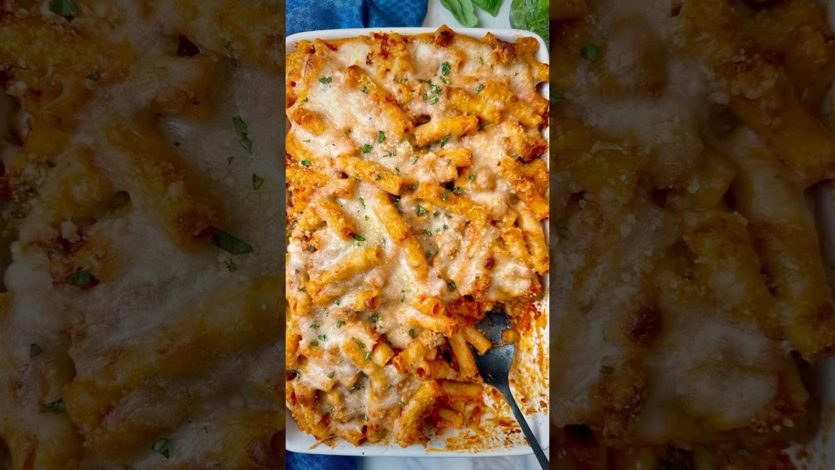 Ultimate Baked Ziti! Recipe in the comments…