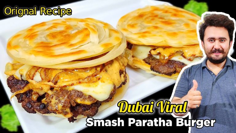 Dubai Viral Smash Paratha Burger Recipe – Orignal Recipe