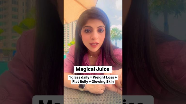 Magical Juice | 1 glass daily = Weight Loss + Flat Belly + Glowing Skin #drshikhasingh #weightloss
