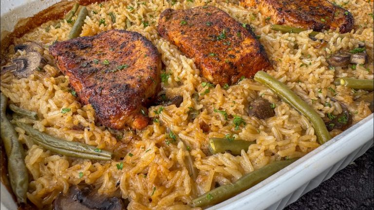 Easy No Peek Pork Chops Casserole | Weeknight Comfort Food Recipe