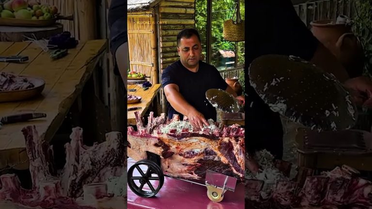 The Ultimate 🍖 Stuffed Beef Ribs – ASMR Nature Cooking