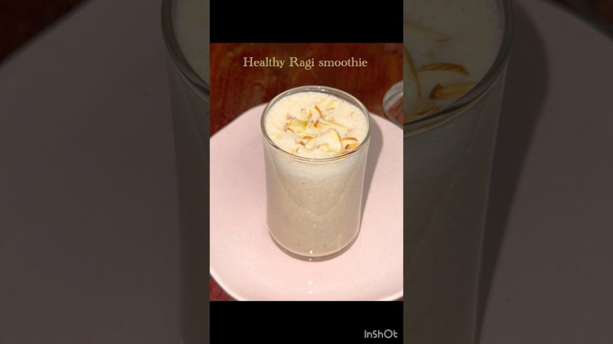 #healthy ragi smoothie #fingermillet drink #quickandeasy breakfast in 10 minutes #tasty #easyrecipe