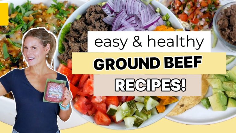 EASY HEALTHY GROUND BEEF RECIPES | Meal Prep For Busy Weeknights