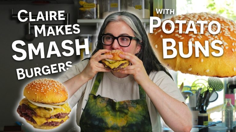 Claire Saffitz Makes the Ultimate Smash Burgers with Homemade Potato Buns! | Dessert Person