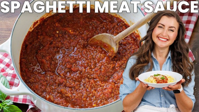 Easy Spaghetti with Meat Sauce | Freezer-Friendly Dinner Recipe