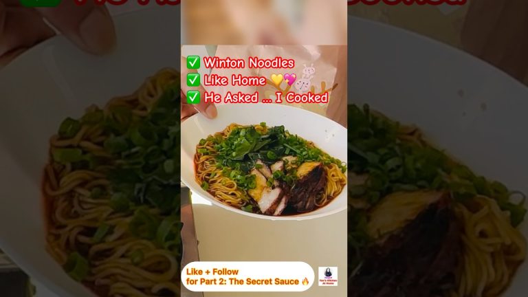 🇲🇾 Malaysian Breakfast Bowl That Hits the soul 🔥灵魂云吞面 #shorts