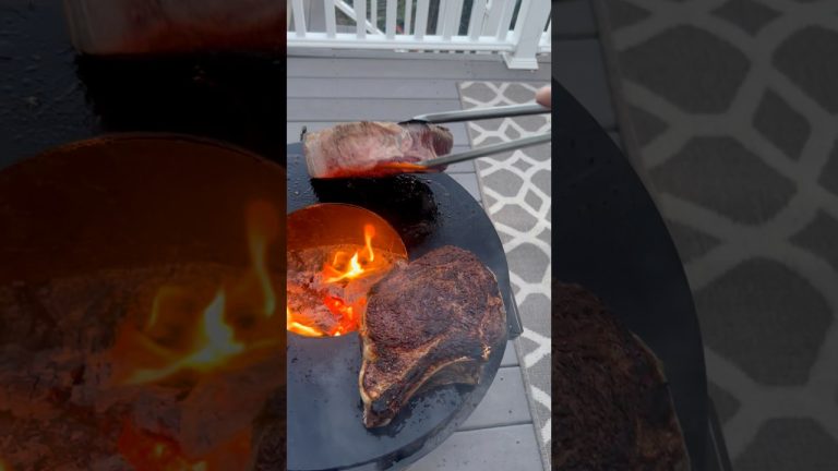 Grilling a Bone-In Ribeye the size of Texas on a Breeo Grill