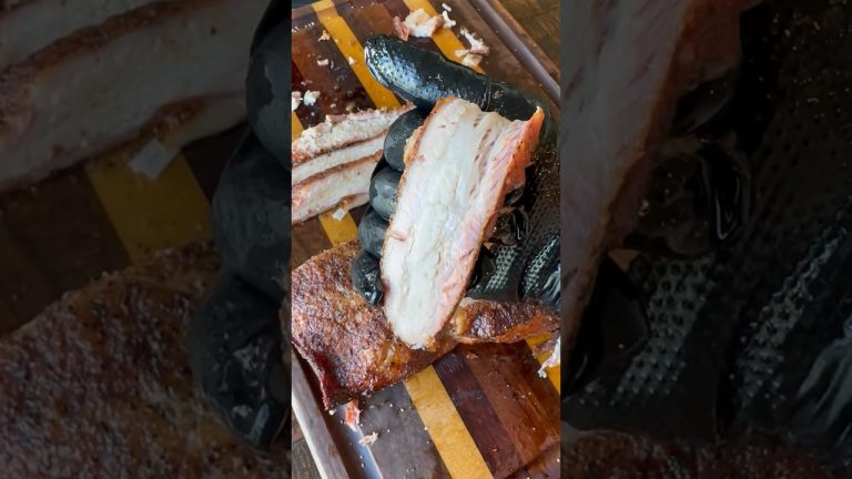 Smoked pork belly brisket 🔥