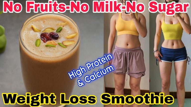 Weight Loss Smoothie No Fruits-No Milk-No Sugar. High Protein, Calcium Rich Smoothie for Weight Loss
