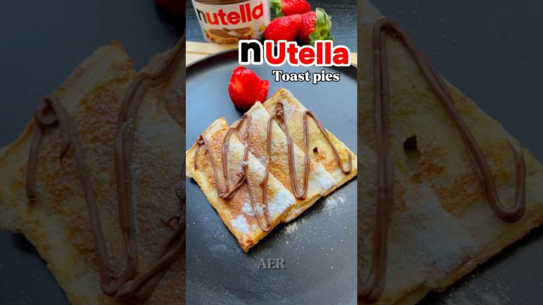“THE ULTIMATE NUTELLA HACK! 5 Mins Nutella Toast Pies 🥧✨😋#shorts #shortsfeed #trending