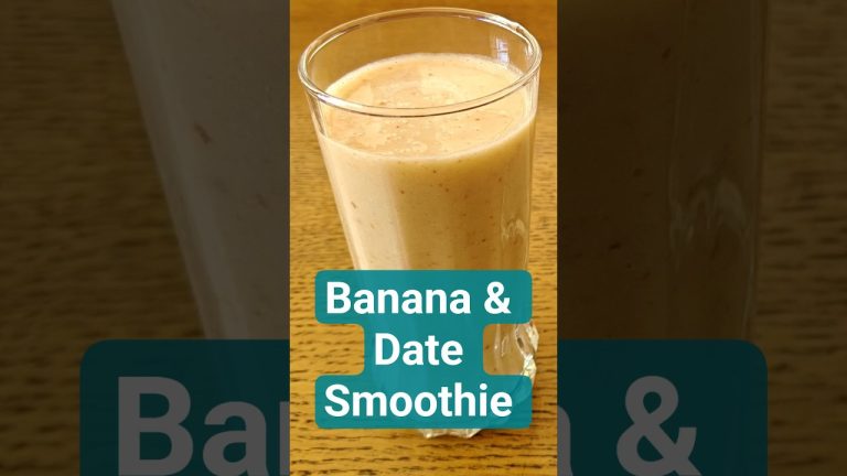 Banana Date Smoothie | #BananaDateSmoothie #healthysmoothie #smoothierecipe #breakfastsmoothie