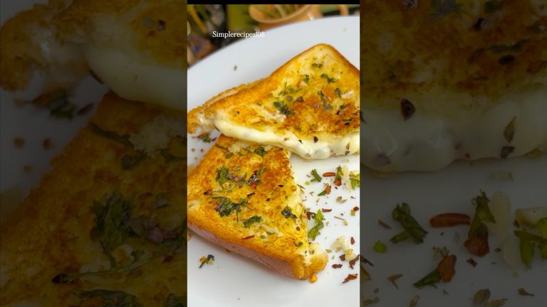 🧀 DOUBLE CHEESE Garlic Bread 🍞 | CHEESE Toast | Cheese Sandwich 🥪  #cheesybread