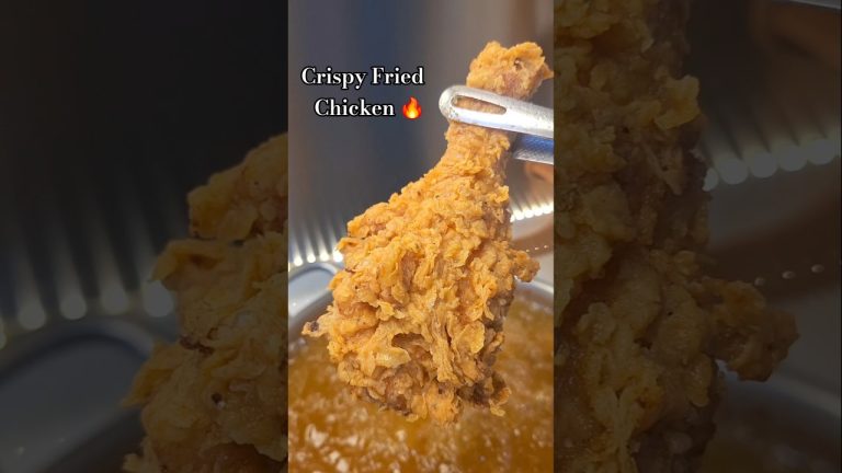 Crispy Fried Chicken Recipe #shorts #friedchicken #kfcchicken #snacks #viralvideo