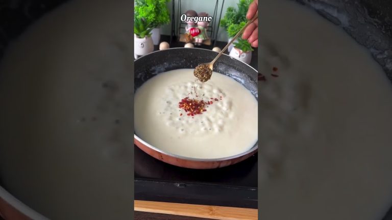 WHITE SAUCE PASTA 🤤🍰#shorts #pasta  #recipe #foodlover #pastarecipes