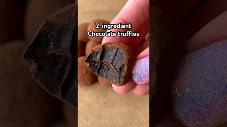 2-Ingredient Chocolate Truffles