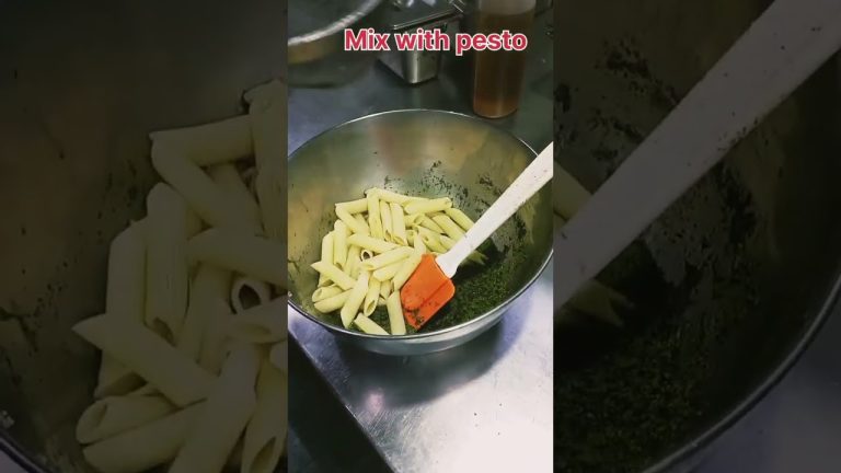 Pesto Sauce pasta | penne pasta in pesto sauce | pesto pasta recipe| basil pesto pasta