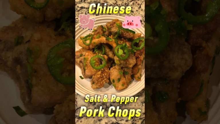 How to make Chinese Salt & Pepper Pork Chops Restaurant Style Recipe in Description! !#chinesefood