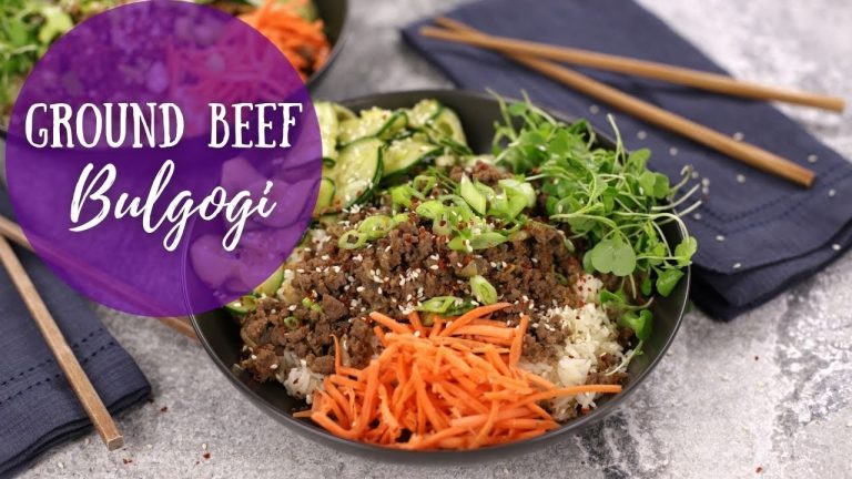 Easy Ground Beef Bulgogi Recipe | Easy and Quick Ground Beef Dinner | Korean Dinner for Beginners