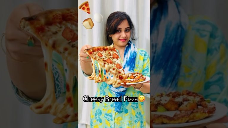 Bread Pizza🍕😋#selinesrecipes #bread #shortsviral