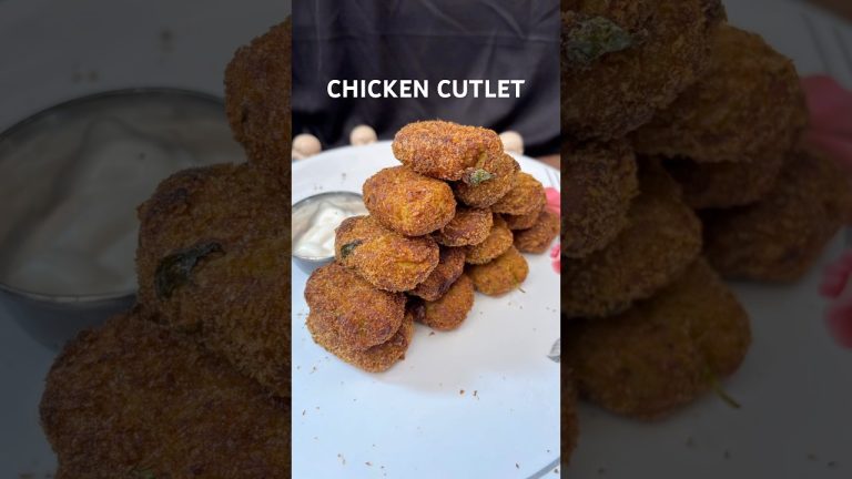 Crispy Chicken Cutlet😋 #shorts #shortfeed #youtubeshorts #chickencutlet #ytshorts